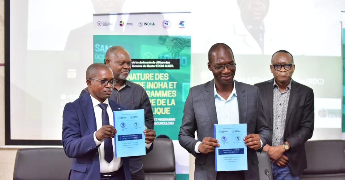 Santé publique : l'INOHA scelle des accords entre recherche et terrain à Kinshasa